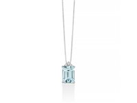 Collana Miluna Donna Acquamarina in Oro Diamante CLD4724